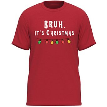 Men's Holiday "Bruh. It's Christmas" Graphic Tee