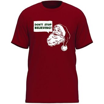 Men's Holiday "Don't Stop Believing!" Graphic Tee