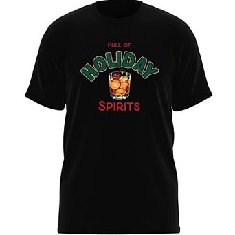 Men's Full of Holiday Spirits Graphic Tee