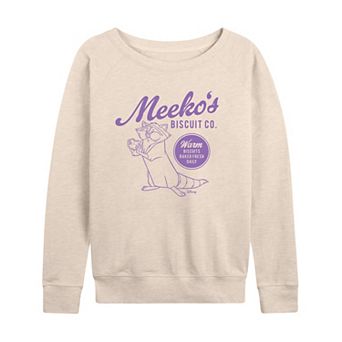 Women's Disney's Pocahontas Meeko's Biscuit Co. French Terry Long Sleeve Tee