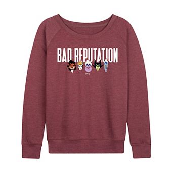 Women's Disney Villains Bad Reputation French Terry Long Sleeve Tee