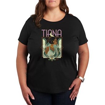 Plus Size Disney Princess Tiana Deco Graphic Tee