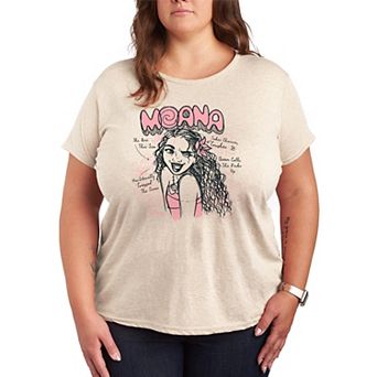 Plus Size Disney's Moana Sketch Graphic Tee