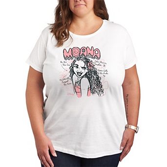 Plus Size Disney's Moana Sketch Graphic Tee