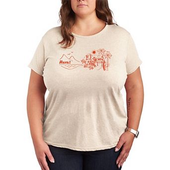 Plus Size Disney's Lilo & Stitch Hawaii Graphic Tee