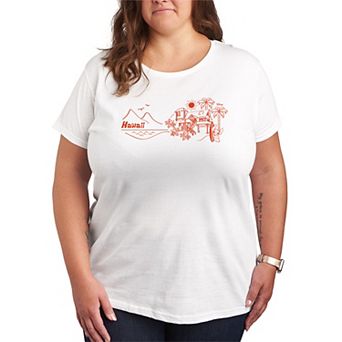 Plus Size Disney's Lilo & Stitch Hawaii Graphic Tee