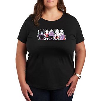 Plus Size Disney Villains Group Graphic Tee