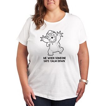 Plus Size Disney's Lilo & Stitch 'Calm Down' Graphic Tee