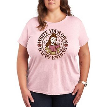 Plus Size Disney Princess Belle Write Your Own Happy Ending Graphic Tee