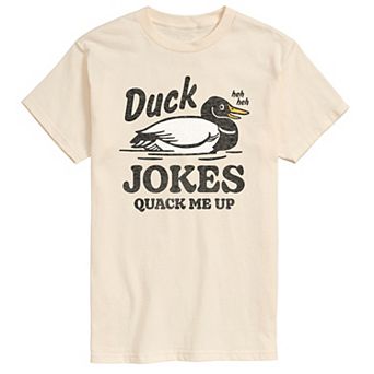 Big & Tall Duck Jokes Quack Me Up Graphic Tee