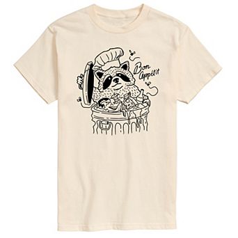 Big & Tall Raccoon Chef Bon Appétit Graphic Tee