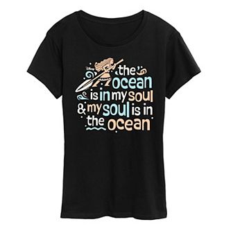 Women's Disney's Moana The Ocean Is In My Soul Graphic Tee