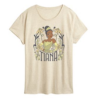Women's Disney's Tiana Floral Nouveau Graphic Tee