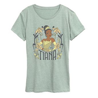 Women's Disney's Tiana Floral Nouveau Graphic Tee