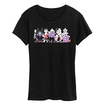 Women's Disney Villains Group Graphic Tee