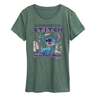 Women's Disney's Lilo & Stitch Too Busy Doing Nothing Graphic Tee