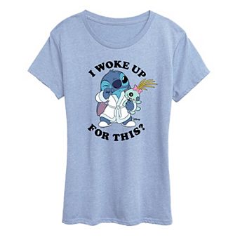 Women's Disney's Lilo & Stitch I Woke Up For This? Graphic Tee