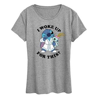 Women's Disney's Lilo & Stitch I Woke Up For This? Graphic Tee