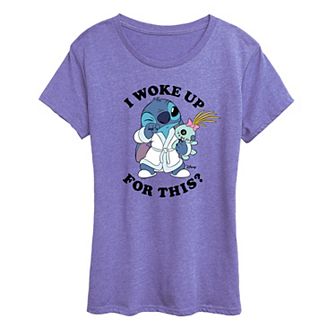 Women's Disney's Lilo & Stitch I Woke Up For This? Graphic Tee