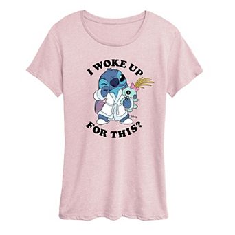 Women's Disney's Lilo & Stitch I Woke Up For This? Graphic Tee