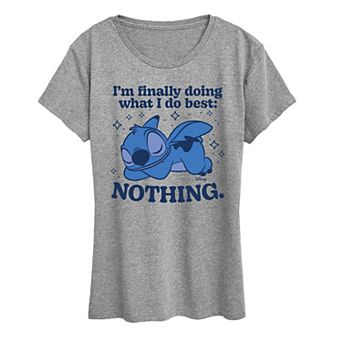 Women's Disney's Lilo & Stitch I'm Finally Doing What I Do Best Graphic Tee