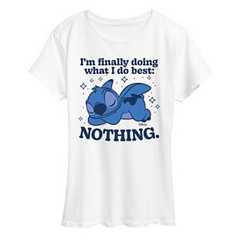 Women's Disney's Lilo & Stitch I'm Finally Doing What I Do Best Graphic Tee