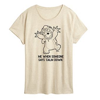 Women's Disney's Lilo & Stitch 'Calm Down' Graphic Tee
