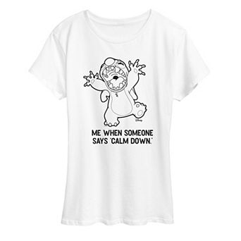 Women's Disney's Lilo & Stitch 'Calm Down' Graphic Tee