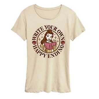 Women's Disney's Belle Write Your Own Happy Ending Graphic Tee