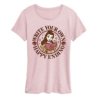 Women's Disney's Belle Write Your Own Happy Ending Graphic Tee