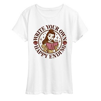 Women's Disney's Belle Write Your Own Happy Ending Graphic Tee