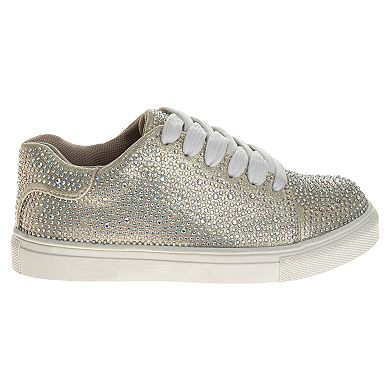 Badgley Mischka Glitzy Girls' Sparkly Sneakers