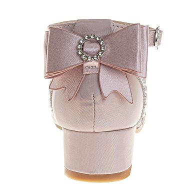 Badgley Mischka Low Heeled Girls' Sparkle Detail Dress Shoes