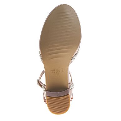 Badgley Mischka Low Heeled Girls' Sparkle Detail Dress Shoes