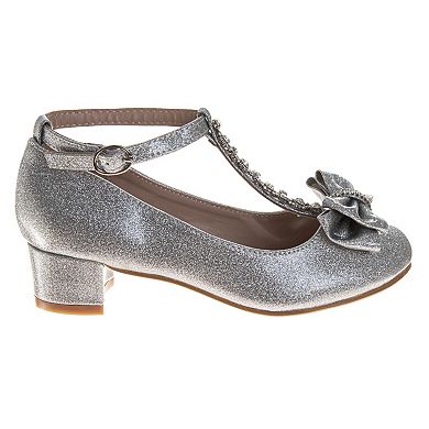 Badgley Mischka Girls Elegant Sparkle Dress Shoes