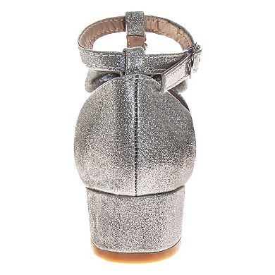 Badgley Mischka Girls Elegant Sparkle Dress Shoes