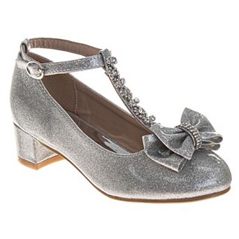 Badgley Mischka Girls Elegant Sparkle Dress Shoes