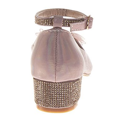 Badgley Mischka Girls Slip-On Sparkly Dress Shoes