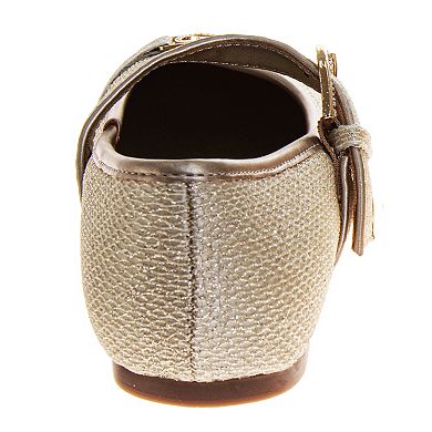 Badgley Mischka Ballerina Girls Elegant Ankle Strap Dress Shoes