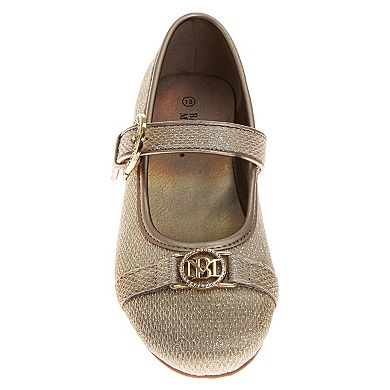 Badgley Mischka Ballerina Girls Elegant Ankle Strap Dress Shoes