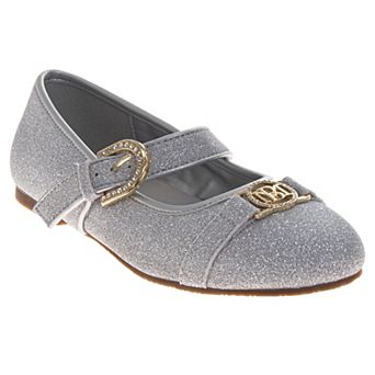 Badgley Mischka Ballerina Girls Elegant Ankle Strap Dress Shoes