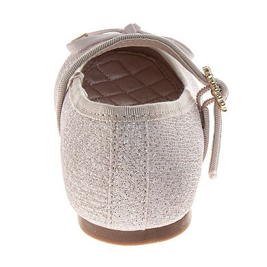 Badgley Mischka Ballerinas Girls Elegant Ankle Strap Dress Shoes