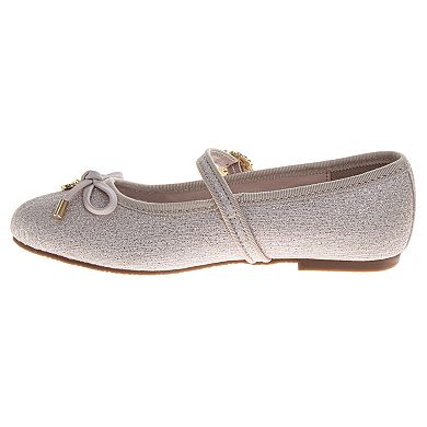 Badgley Mischka Ballerinas Girls Elegant Ankle Strap Dress Shoes