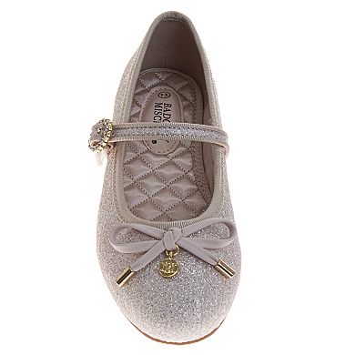 Badgley Mischka Ballerinas Girls Elegant Ankle Strap Dress Shoes