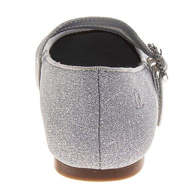 Badgley Mischka Ballerinas Girls' Elegant Ankle Strap Dress Shoes