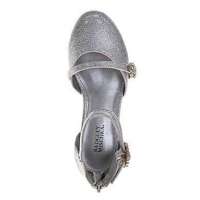 Badgley Mischka Elegant Sparkle Comfort Fit Little Kid Girls Dress Shoes