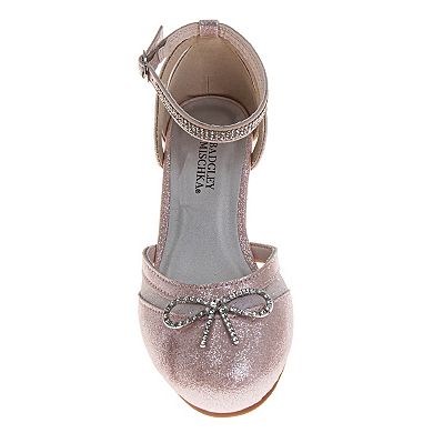 Badgley Mischka Girls Elegant Sparkle Dress Shoes