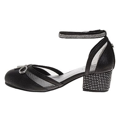 Badgley Mischka Girls Elegant Sparkle Dress Shoes