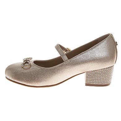 Badgley Mischka Elegant Sparkle Comfort Fit Little Kid Girls Dress Shoes