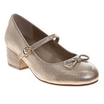 Badgley Mischka Elegant Sparkle Comfort Fit Little Kid Girls Dress Shoes